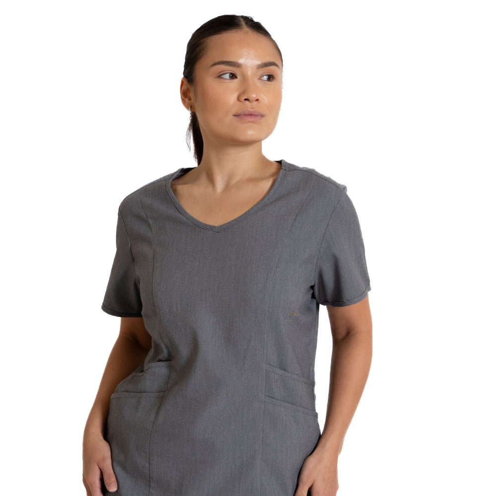Heather Gray Round Neck Top L / Round Neck Heather Gray Round Neck Top L / Round Neck