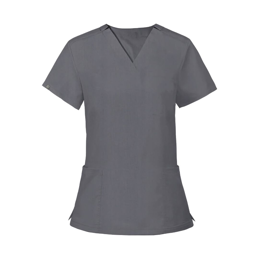 Heather Gray  V-Neck  Top (Unisex)