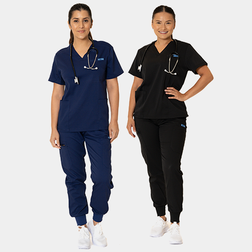 Navy Blue V-Neck Top (Unisex)