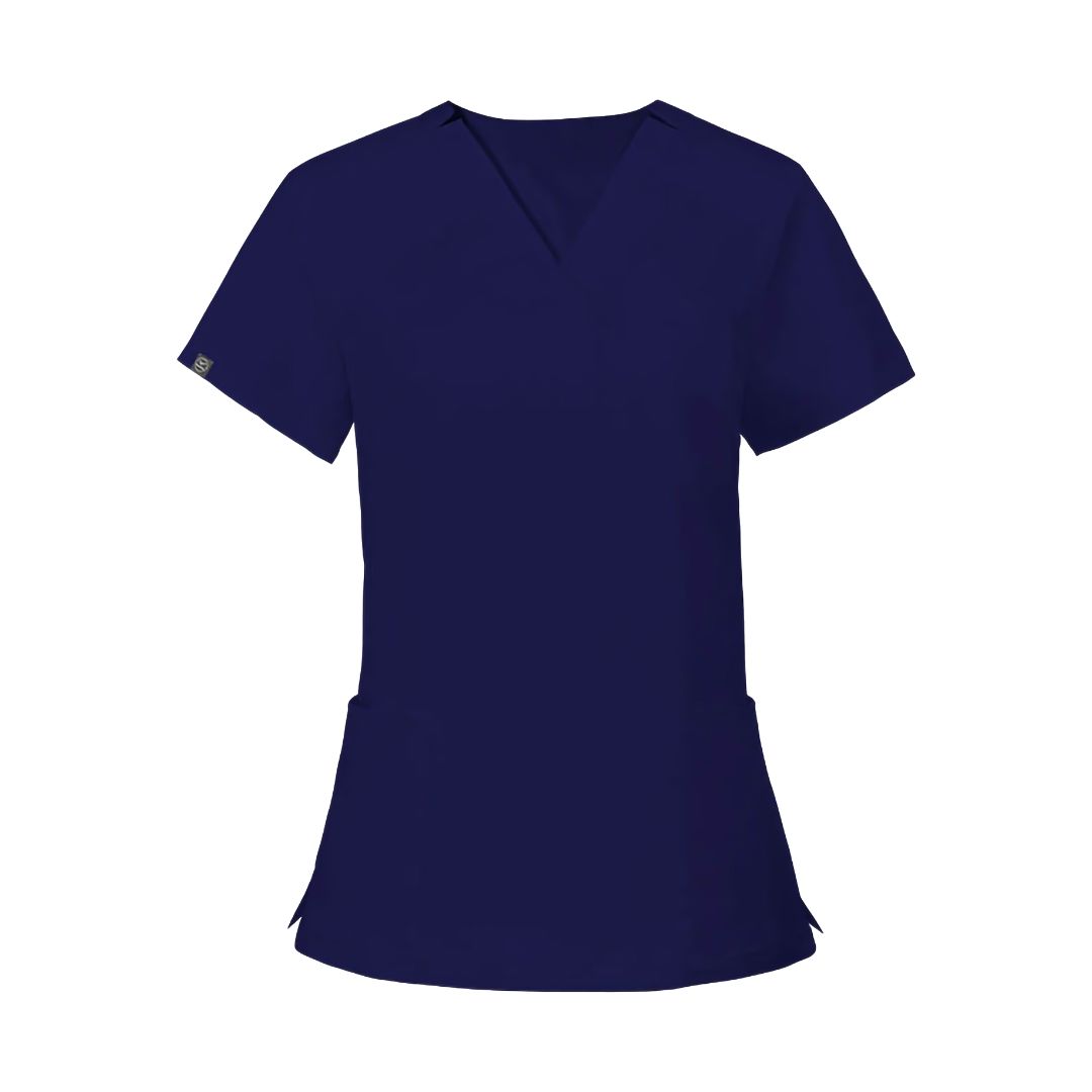 Navy Blue V-Neck Top (Unisex)