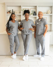 Heather Gray  V-Neck  Top (Unisex)