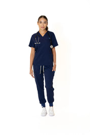 Navy Blue V-Neck Top (Unisex)