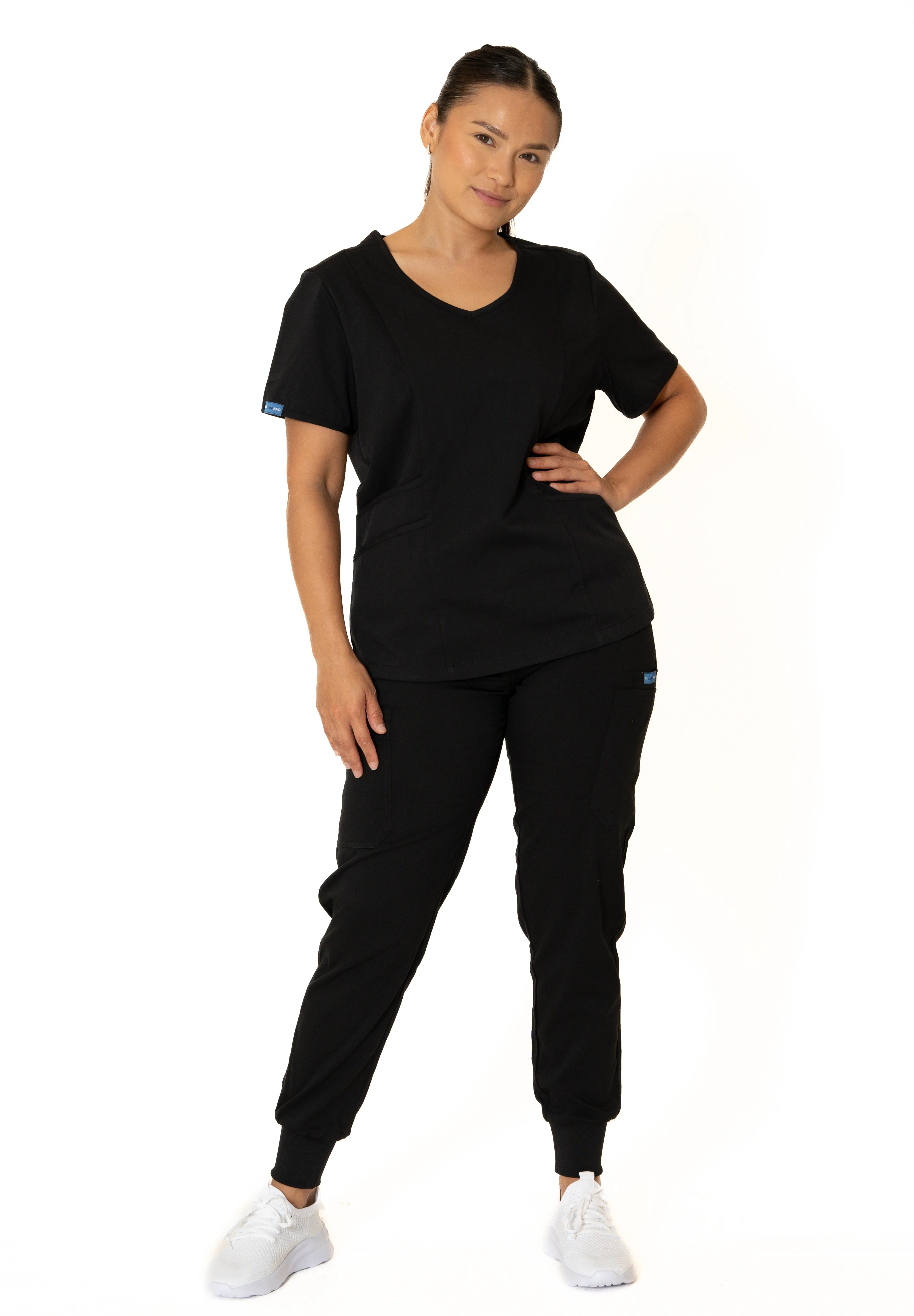 Black Round Neck Top