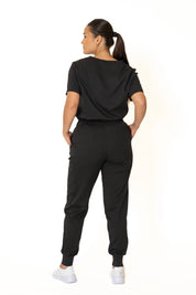 Black Round Neck Top