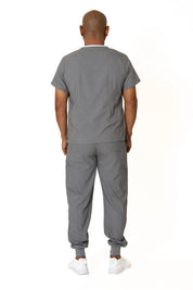 Heather Gray  V-Neck  Top (Unisex)