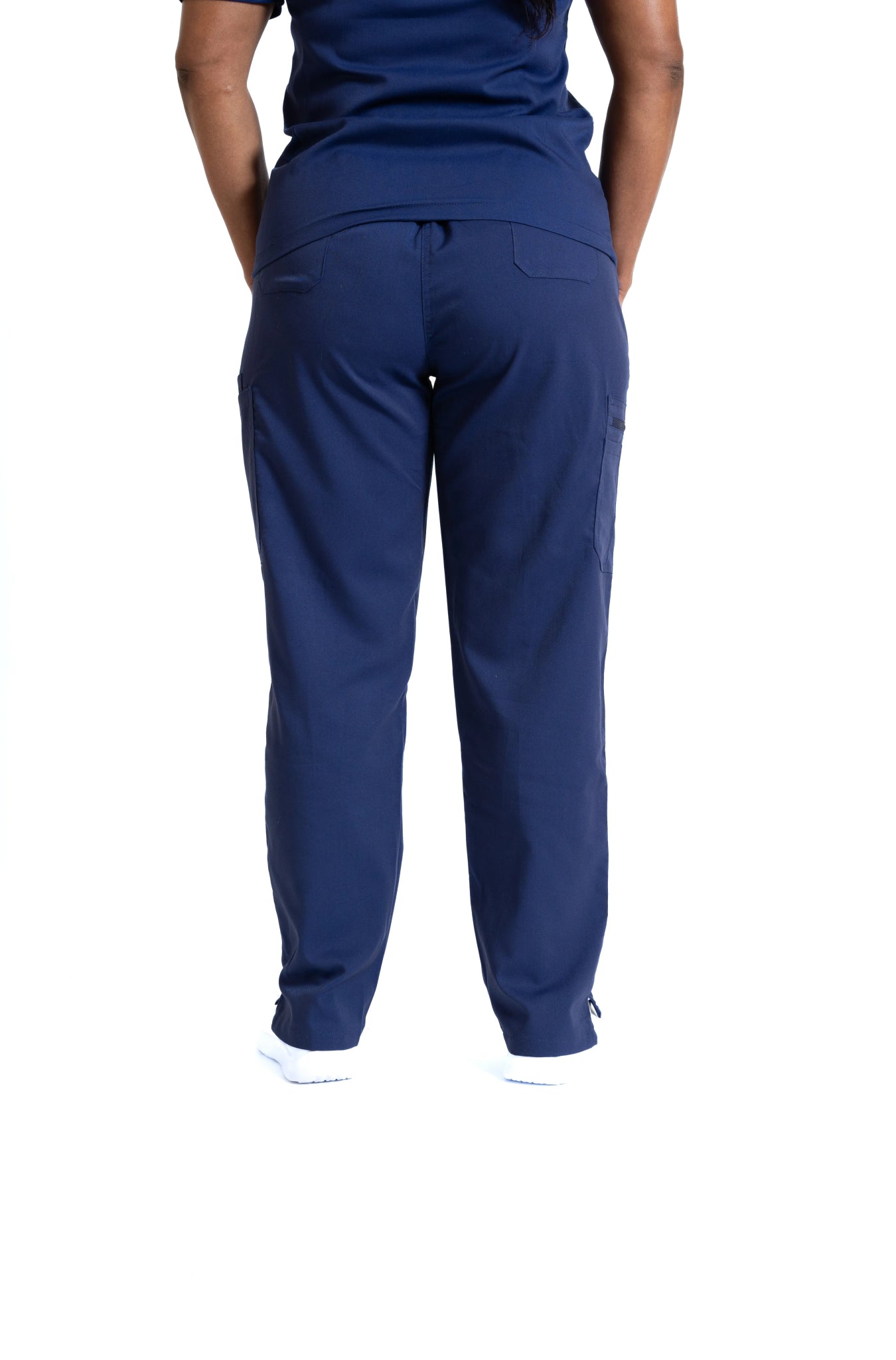 Navy Blue Flare Leg Pants