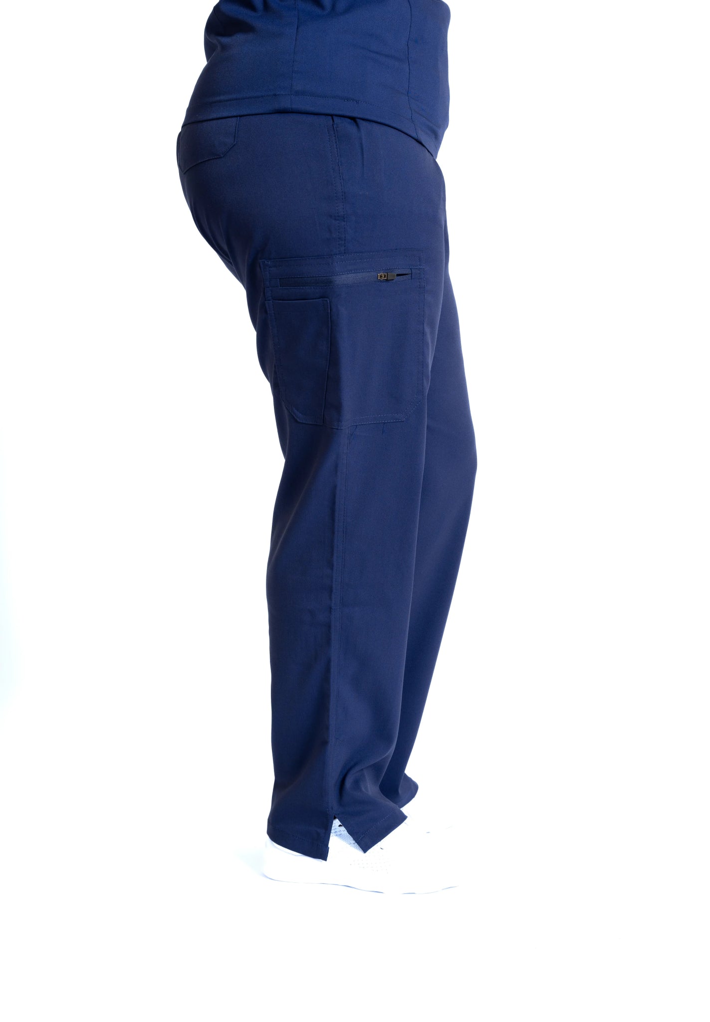 Navy Blue Flare Leg Pants
