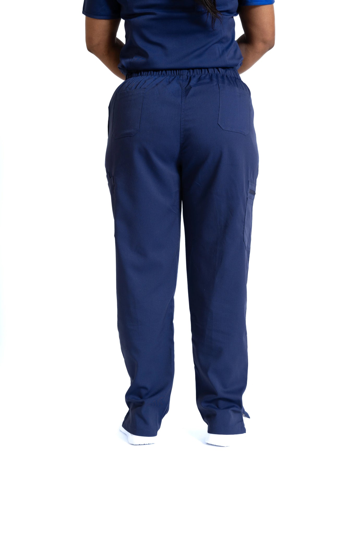 Navy Blue Flare Leg Pants