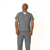 Heather Gray  V-Neck  Top (Unisex)