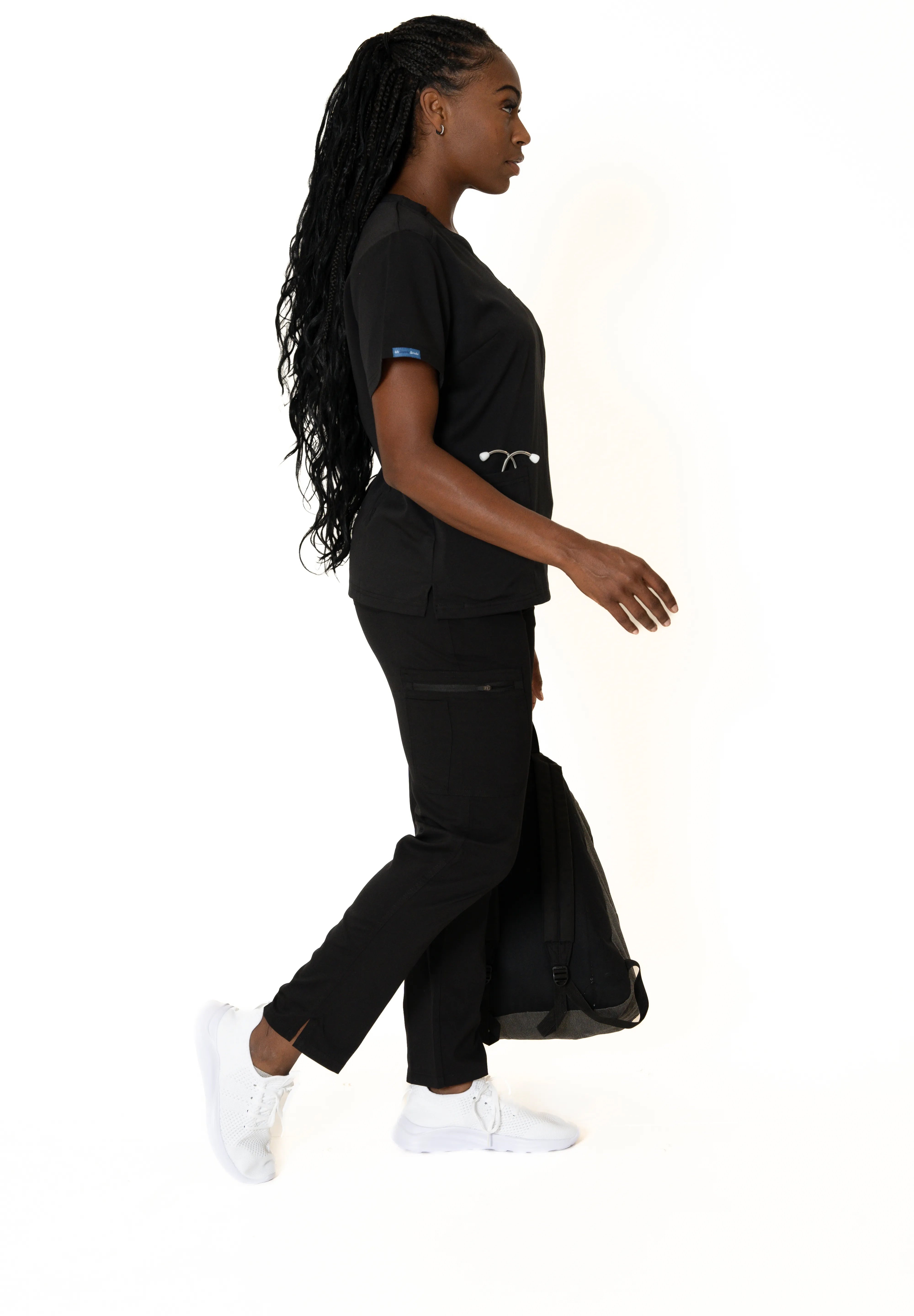 Black V-neck Top (Unisex)